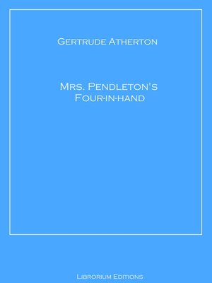 cover image of Mrs. Pendleton's Four-in-hand